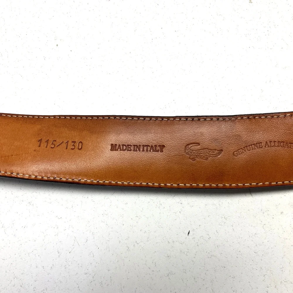 Domencia Vacca Mens Genuine Alligator 115/130 purple Belt